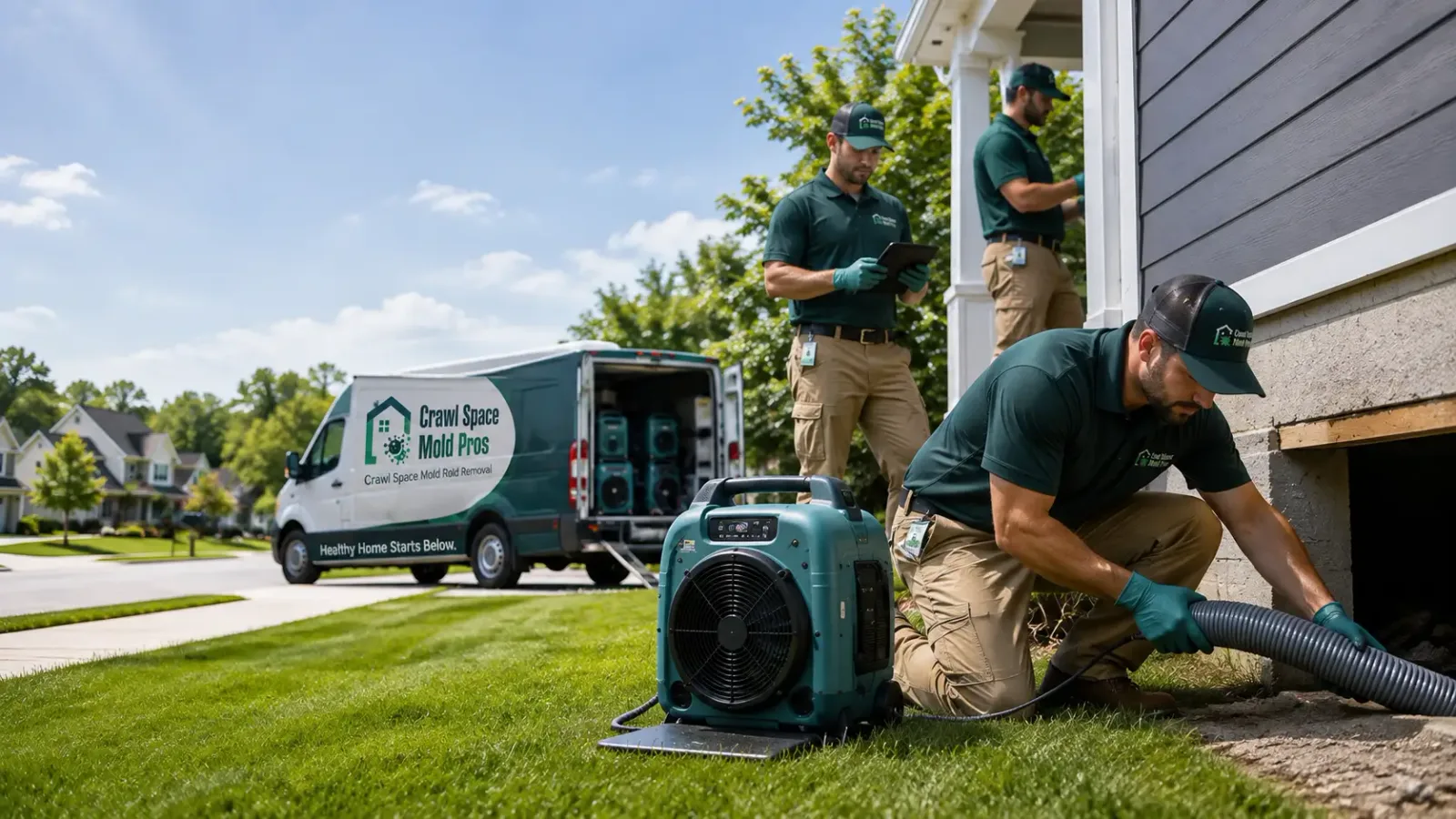 Crawl Space Mold Removal in Briggsville, WI
